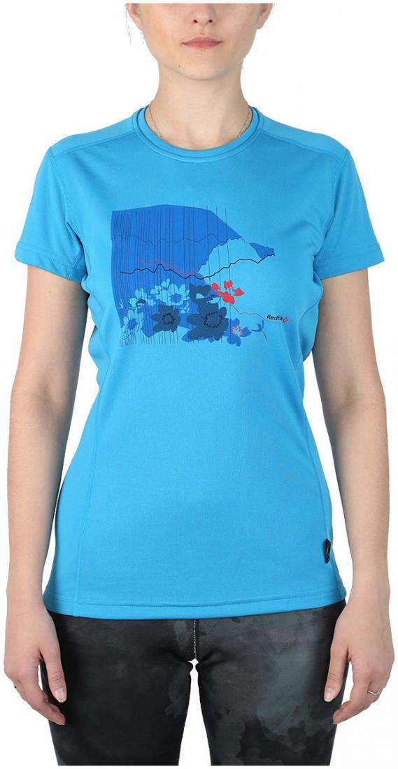 Футболка Red Rocks T Женская Футболка Red Rocks T ЖенскаяФутболки, поло<br><br><br>Цвет: Голубой<br>Размер: 48