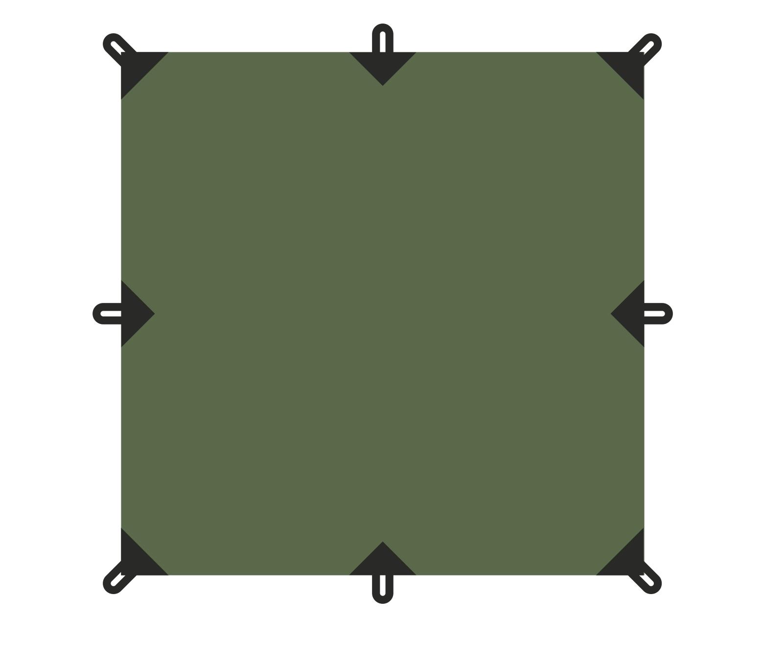 фото Tent тент 3x3м talberg (зелёный)