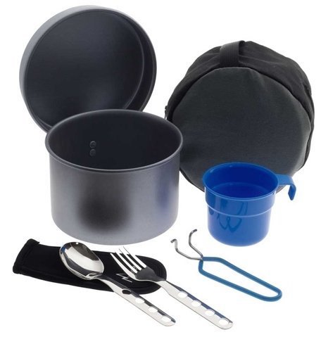 фото Набор посуды Non stick aluminium cooking set with cutlery, cup and cover Laken