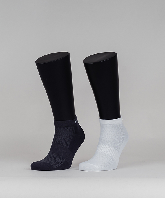 фото Носки run (2 пары) grey/white nordski