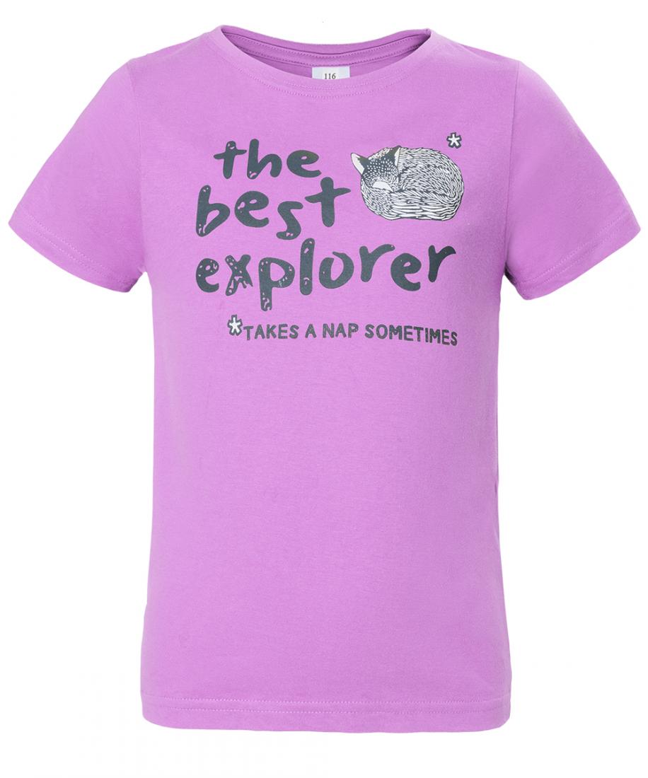 Футболка Explorer Girl Детская Футболка Explorer Girl ДетскаяФутболки, поло<br>Классическая футболка из 100% хлопка. Изделие прекрасно подойдёт для использования во время прогулок и поездок.<br><br>материал: 100% cotton, 150 g/sqm<br><br><br>Цвет: Светло-фиолетовый<br>Размер: 92