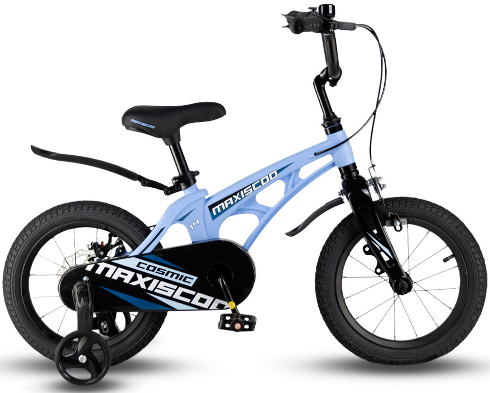 

*Велосипед MAXISCOO Cosmic 14" Стандарт Плюс 2024, Бледно-голубой, *Велосипед MAXISCOO Cosmic 14" Стандарт Плюс 2024