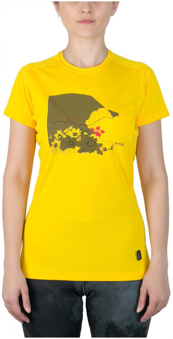 Футболка Red Rocks T Женская Футболка Red Rocks T ЖенскаяФутболки, поло<br><br><br>Цвет: Желтый<br>Размер: 48