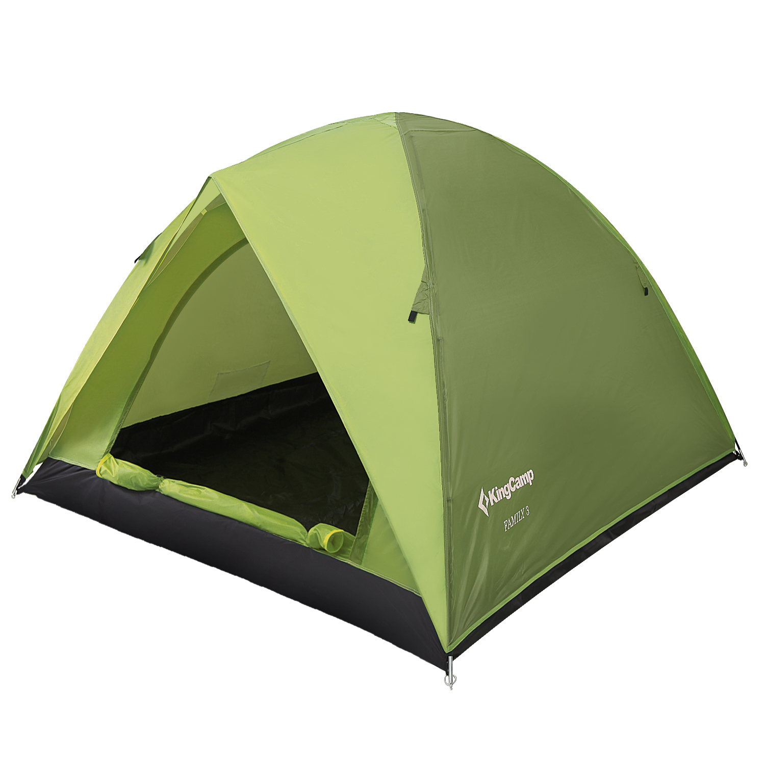 фото 3073 family fiber палатка (3, зеленый) king camp