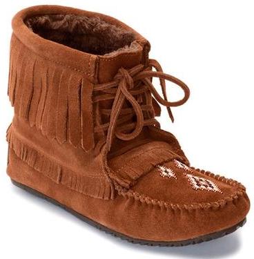 фото Мокасины Harvester Suede Moccasin Lined женск Manitobah