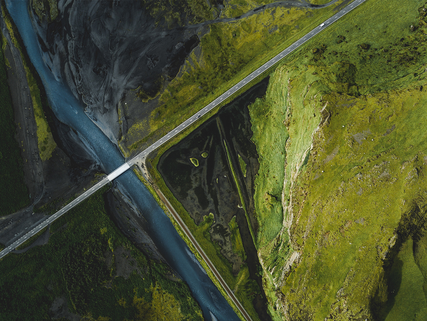 Мост через поток талых ледниковых вод. Исландия - блог Планета Спорт
