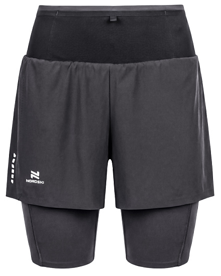 Шорты 2 в 1 Nordski Trail Black