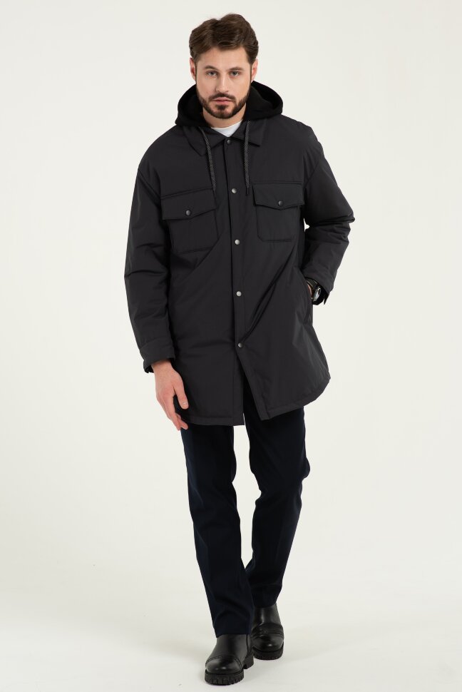 Мужская куртка-рубашка Talvi, цвет серый, размер 182/100 - фото 1