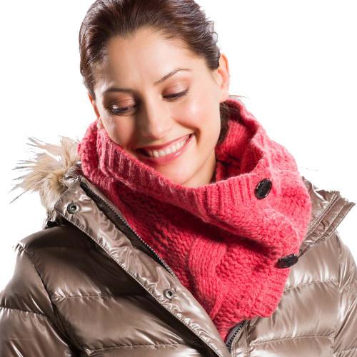 

Шарф-хомут LAW0198 CABLE NECKWARMER, Коричневый