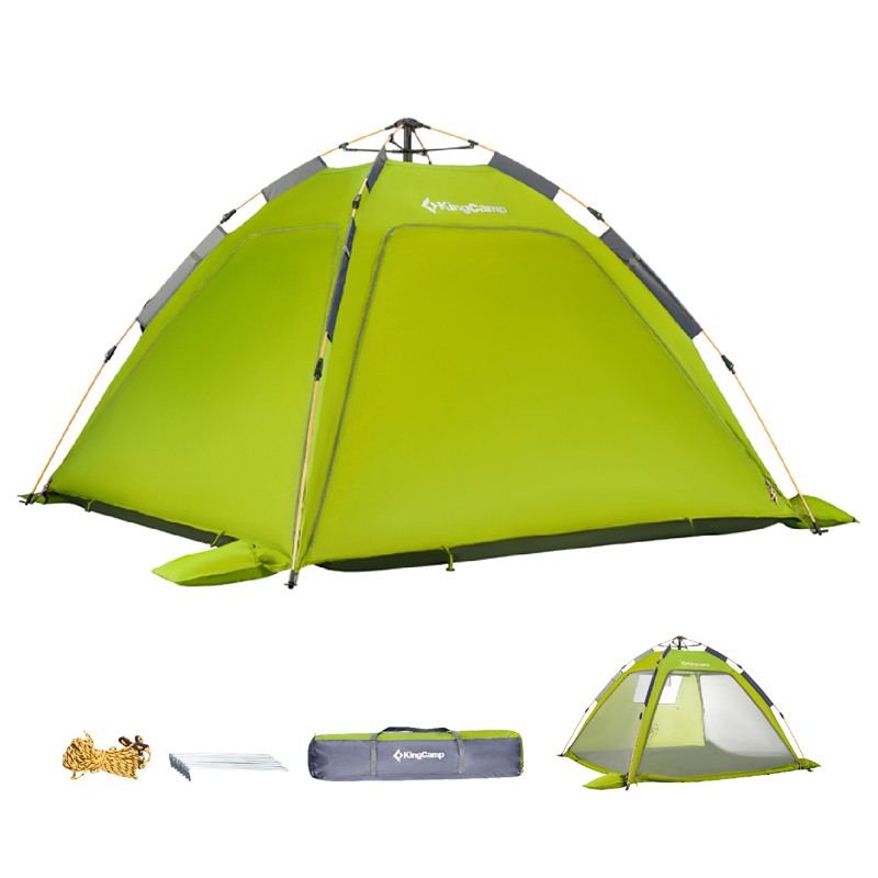 3082 MONZA BEACH палатка - полуавтомат (зелёный) King Camp