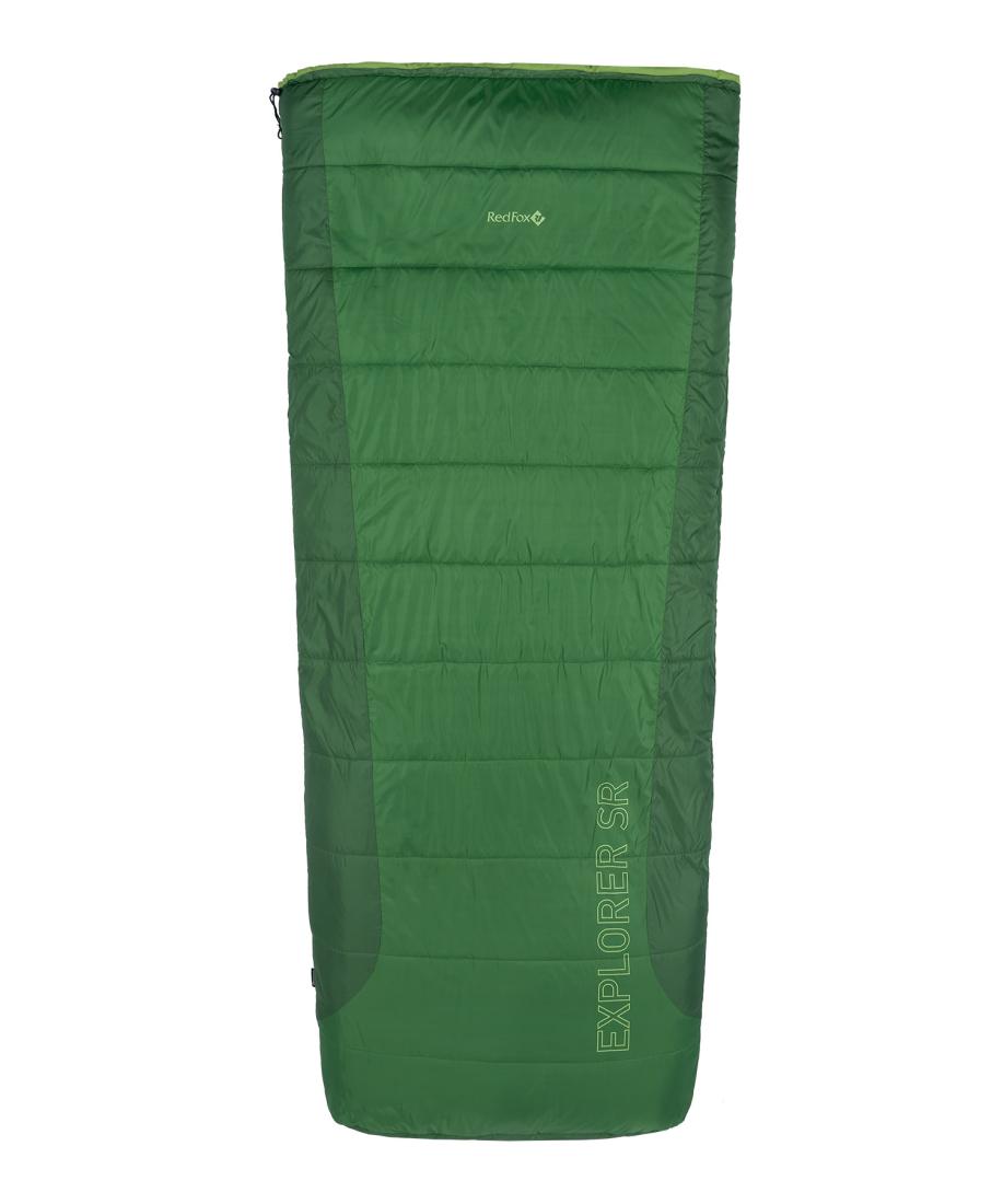 Спальный мешок Explorer SR left Red Fox, цвет ярко-зеленый, размер Regular