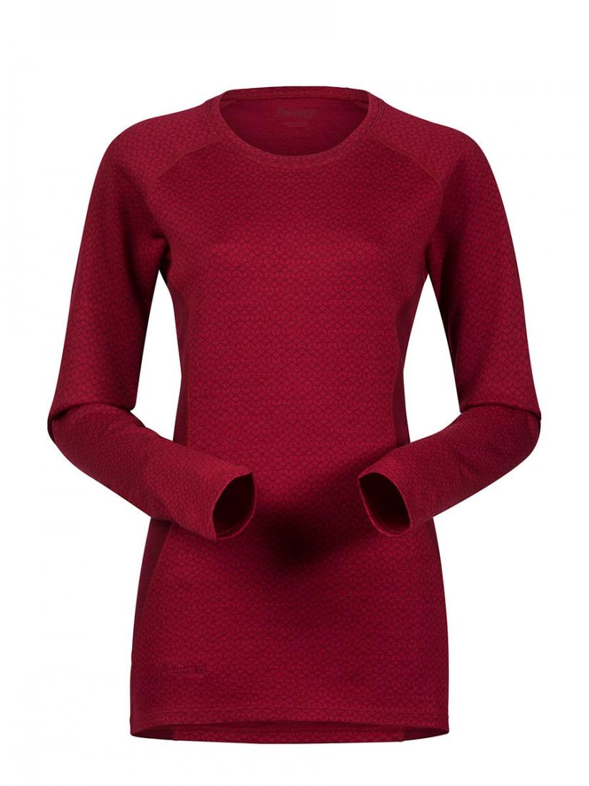 *Кофта Snøull Lady Shirt Bergans, цвет бордовый, размер XS