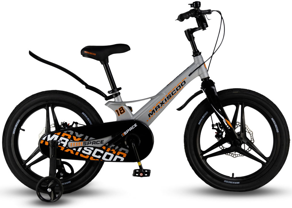 

*Велосипед MAXISCOO Space 18" Делюкс 2024, Серый, *Велосипед MAXISCOO Space 18" Делюкс 2024