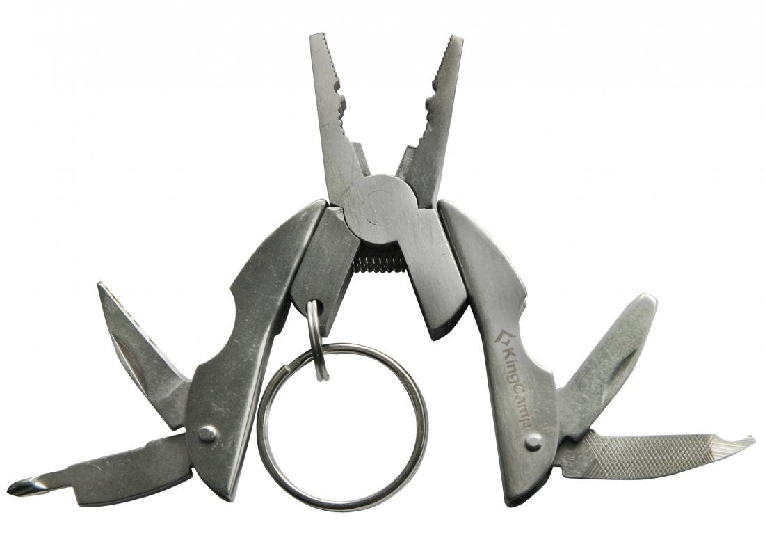 8036 MULTI-FUNCTION TOOL брелок King Camp, цвет серый