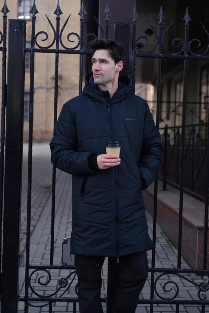 *Куртка утепленная Милан-2 муж Normann, цвет черно-синий, размер 48/176 *Куртка утепленная Милан-2 муж - фото 1