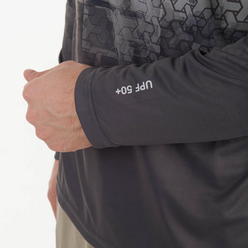 *Футболка "Mark Hoodie V3" принт (XS, Принт серо-оранжевый/Серый, , , )