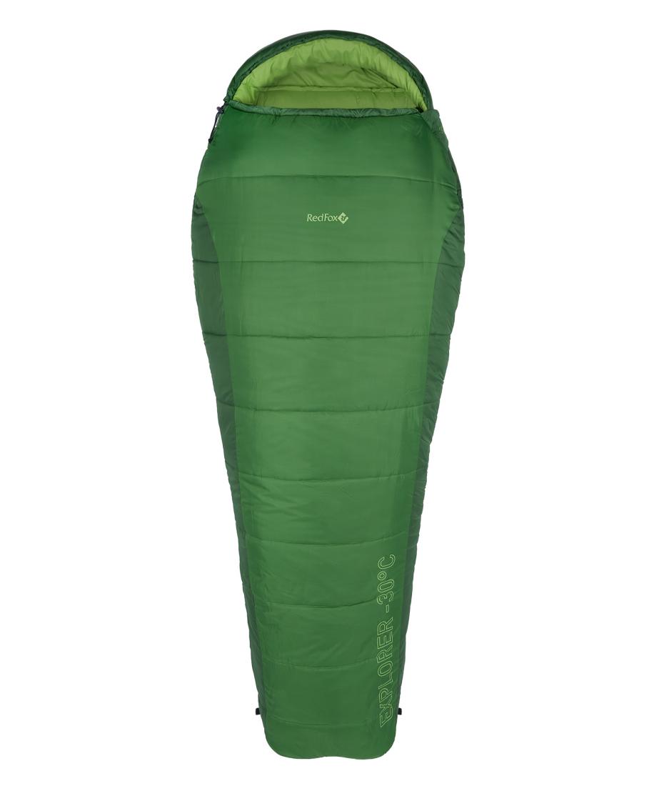 Спальный мешок Explorer -30C left Red Fox, цвет ярко-зеленый, размер Long