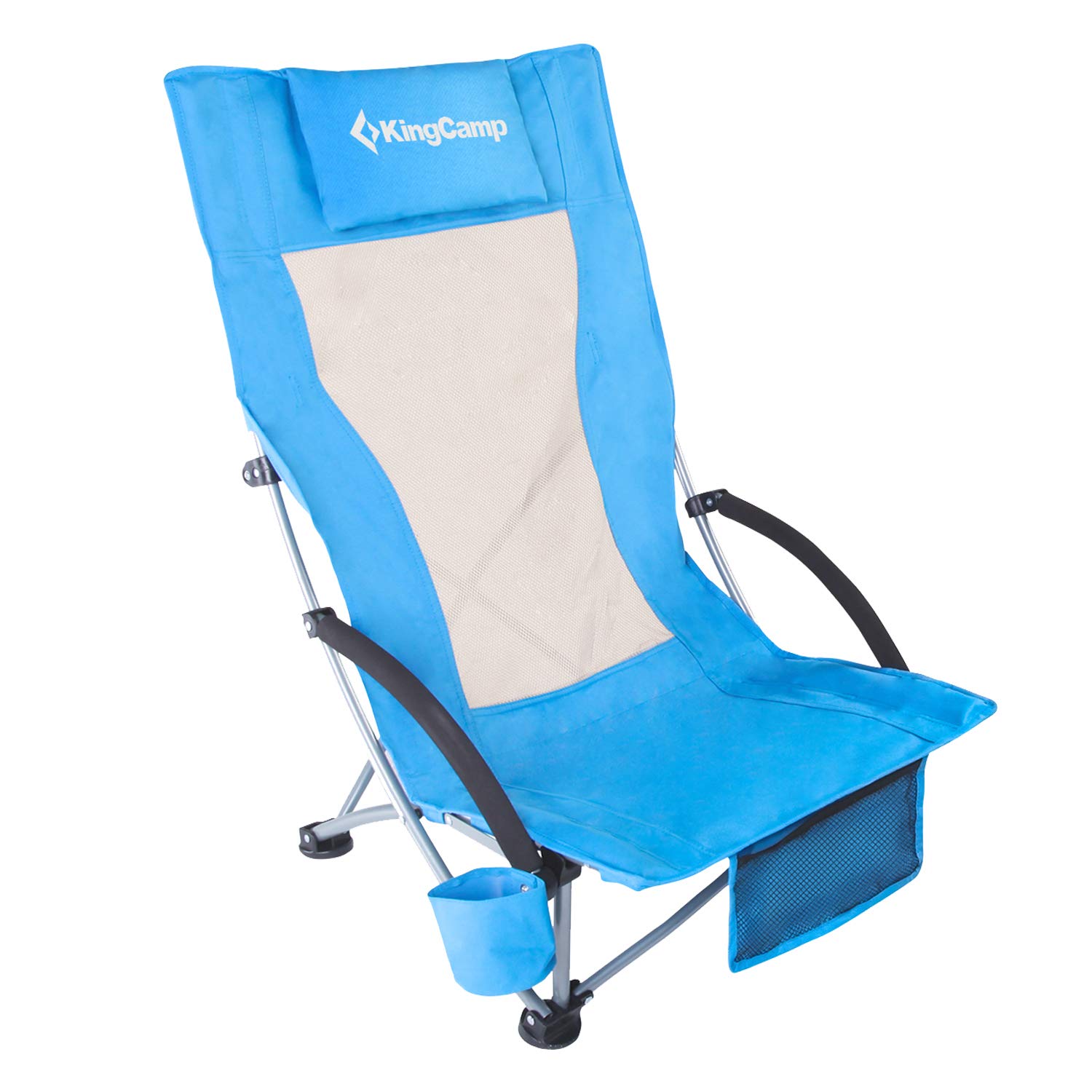 

1901 Portable High Sling Chair кресло скл. cталь (синий, 59х70х24/92)