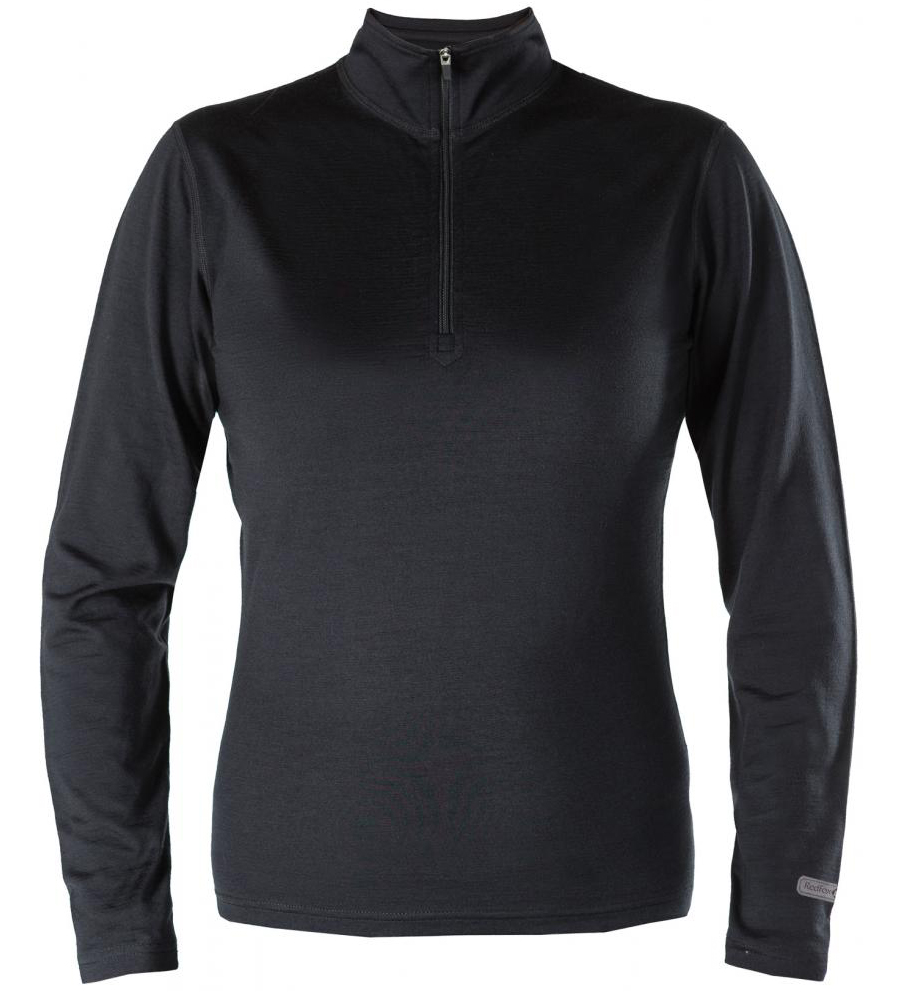 

Первый слой фуфайка с длинным рукавом Merino Warm Женская, Черный