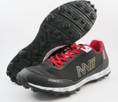 *Шиповки NVII FOREST 1 BLACK/GOLD/RED 6000001 с металлич. и резин. шипами,