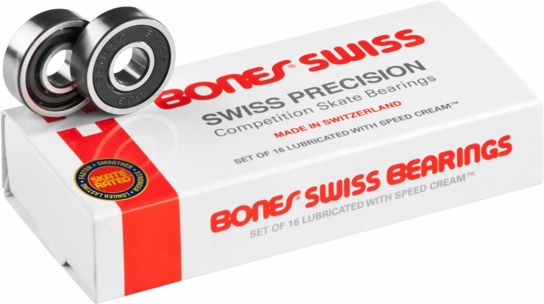 Подшипник Swiss 8mm 16 Packs Bones, цвет белый