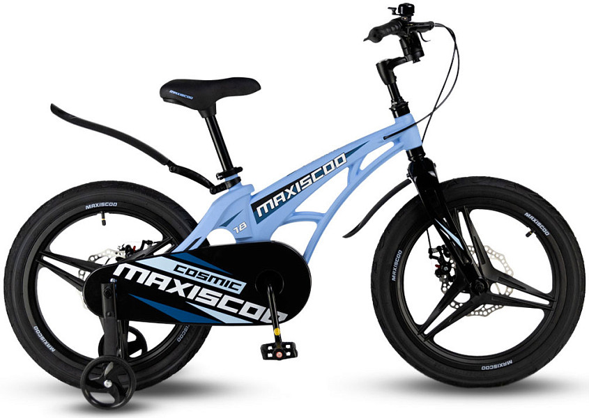 

*Велосипед MAXISCOO Cosmic 18" Делюкс 2024, Небесно-голубой, *Велосипед MAXISCOO Cosmic 18" Делюкс 2024