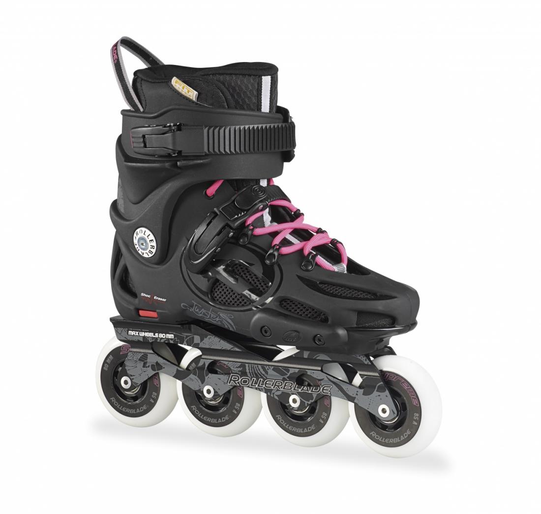 

Коньки Twister 80 жен. роликовые, Черный, Коньки Twister 80 жен. роликовые