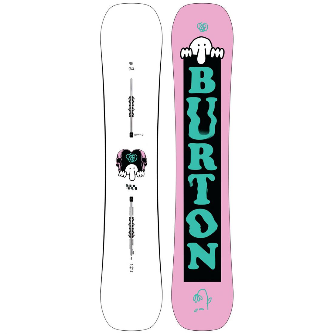 Сноуборд KILROY TWIN Burton, цвет розовый, размер 152 - фото 1