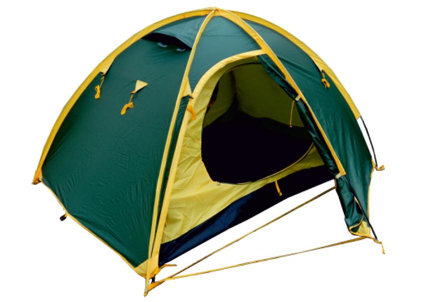 фото Space 3 палатка talberg (зелёный/желтый)