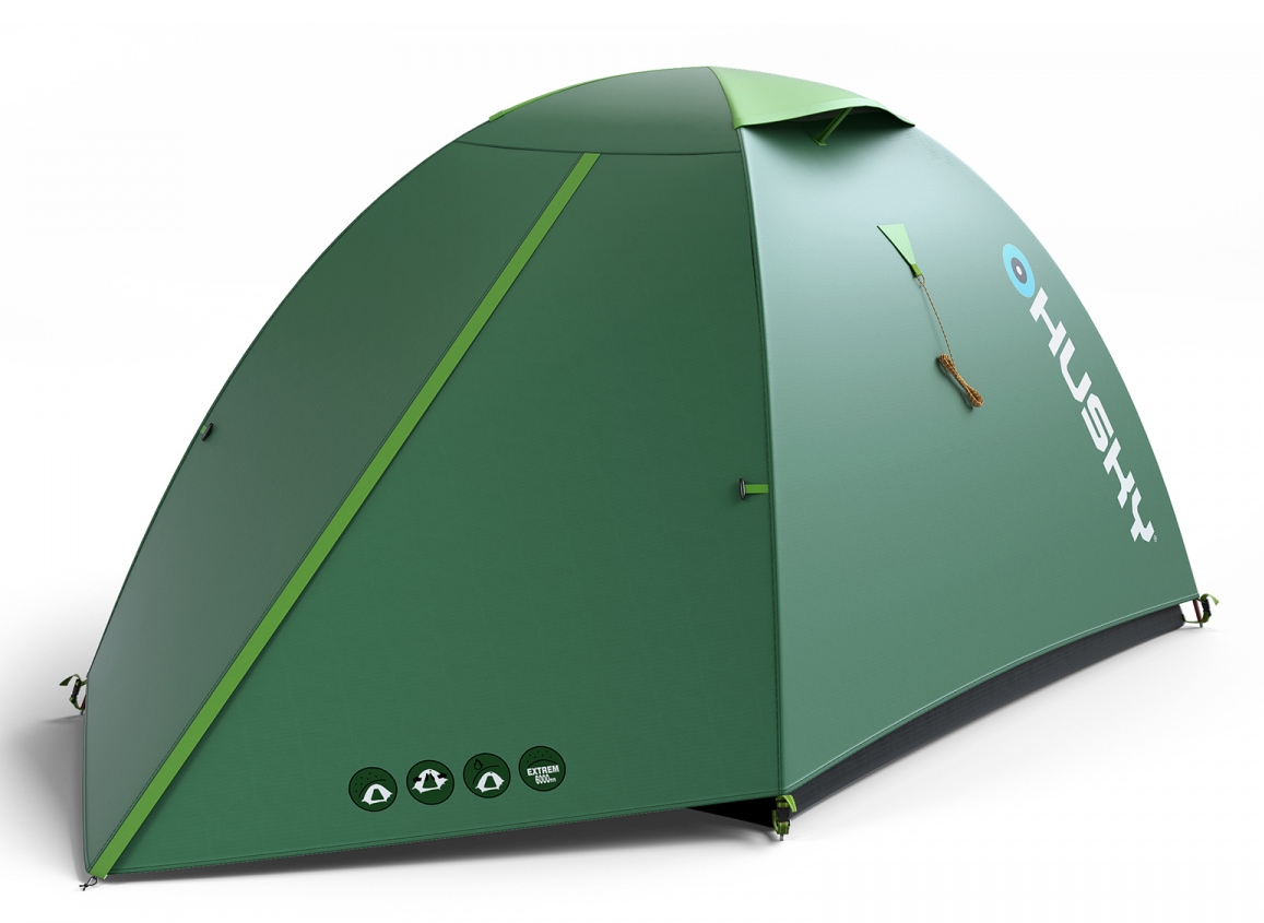 BIZAM 2 PLUS палатка (зеленый) HUSKY