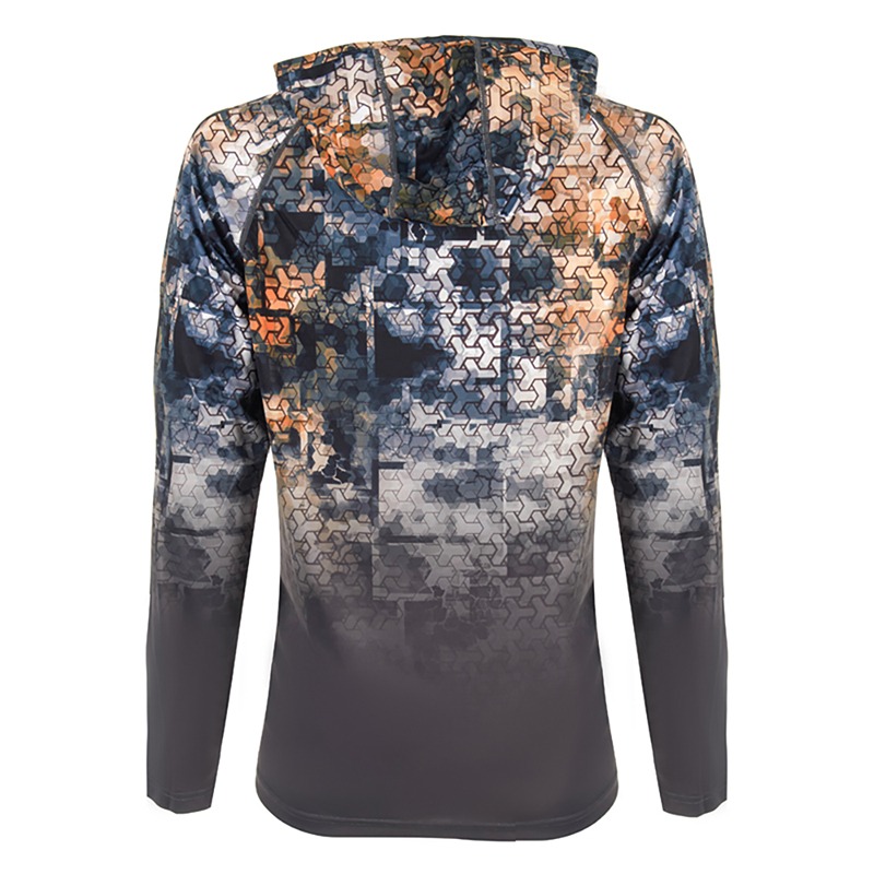 *Футболка "Mark Hoodie V3" принт (XS, Принт серо-оранжевый/Серый, , , )