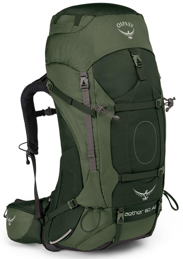 Рюкзак Aether AG 60 Osprey, цвет зеленый, размер 65 л - фото 1