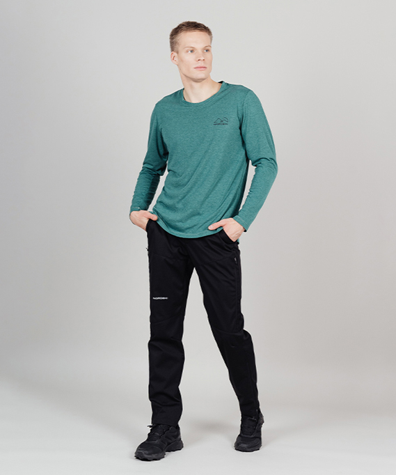 Футболка Nordski Move Alpine Green с длинным рукавом Футболка Nordski Move Alpine Green с длинным рукавом