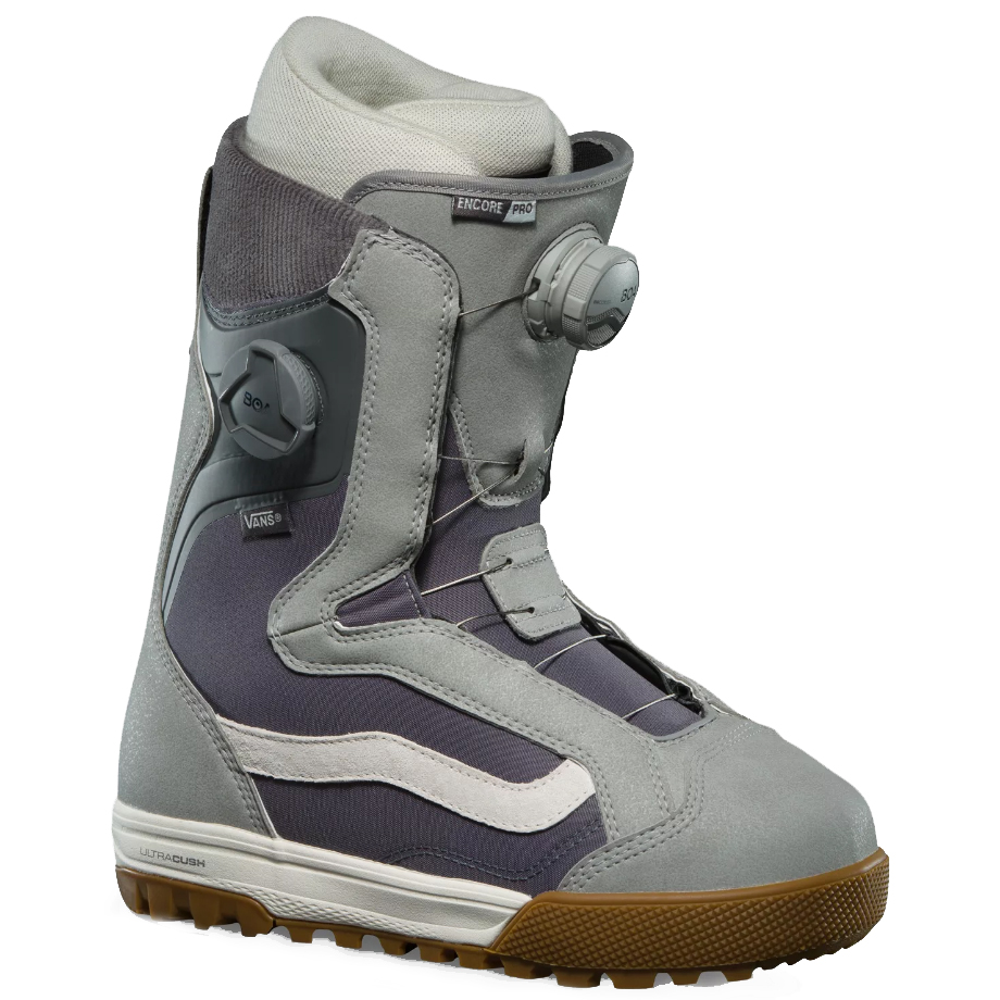 Ботинки сноубордические на затяжке WM ENCORE PRO жен. Vans, цвет серый, размер 8