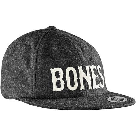 Бейсболка BONES WHEELS Cap Strapback Wooly Bones, цвет серый