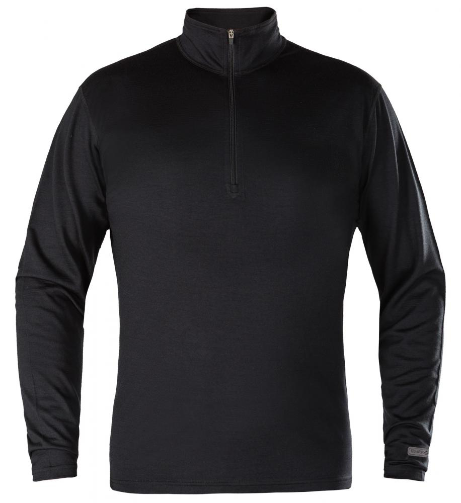 

Первый слой фуфайка с длинным рукавом Merino Warm Мужская, Черный
