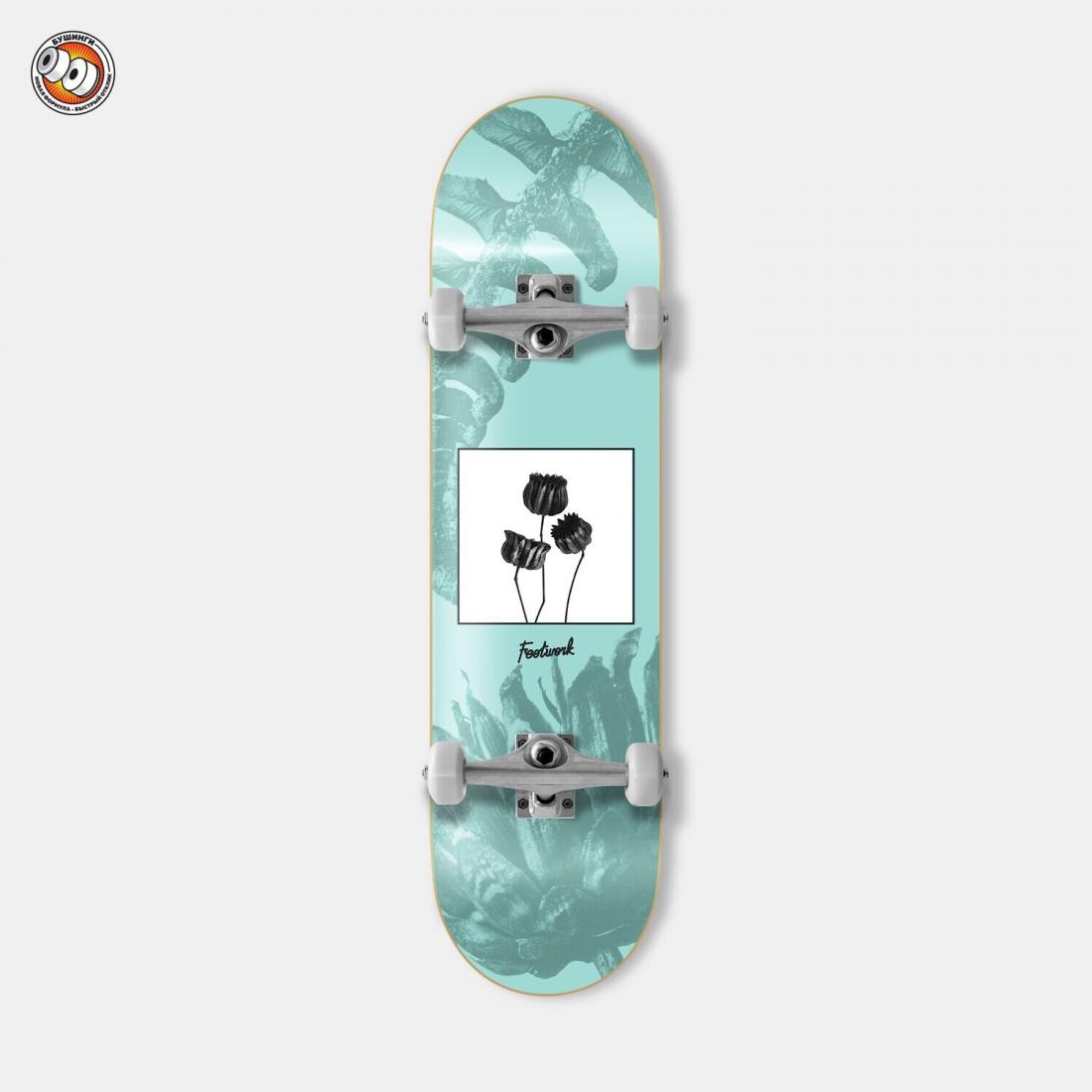 

Скейтборд в сборе FOOTWORK FLORA TIFFANY, Бирюзовый, Скейтборд в сборе FOOTWORK FLORA TIFFANY