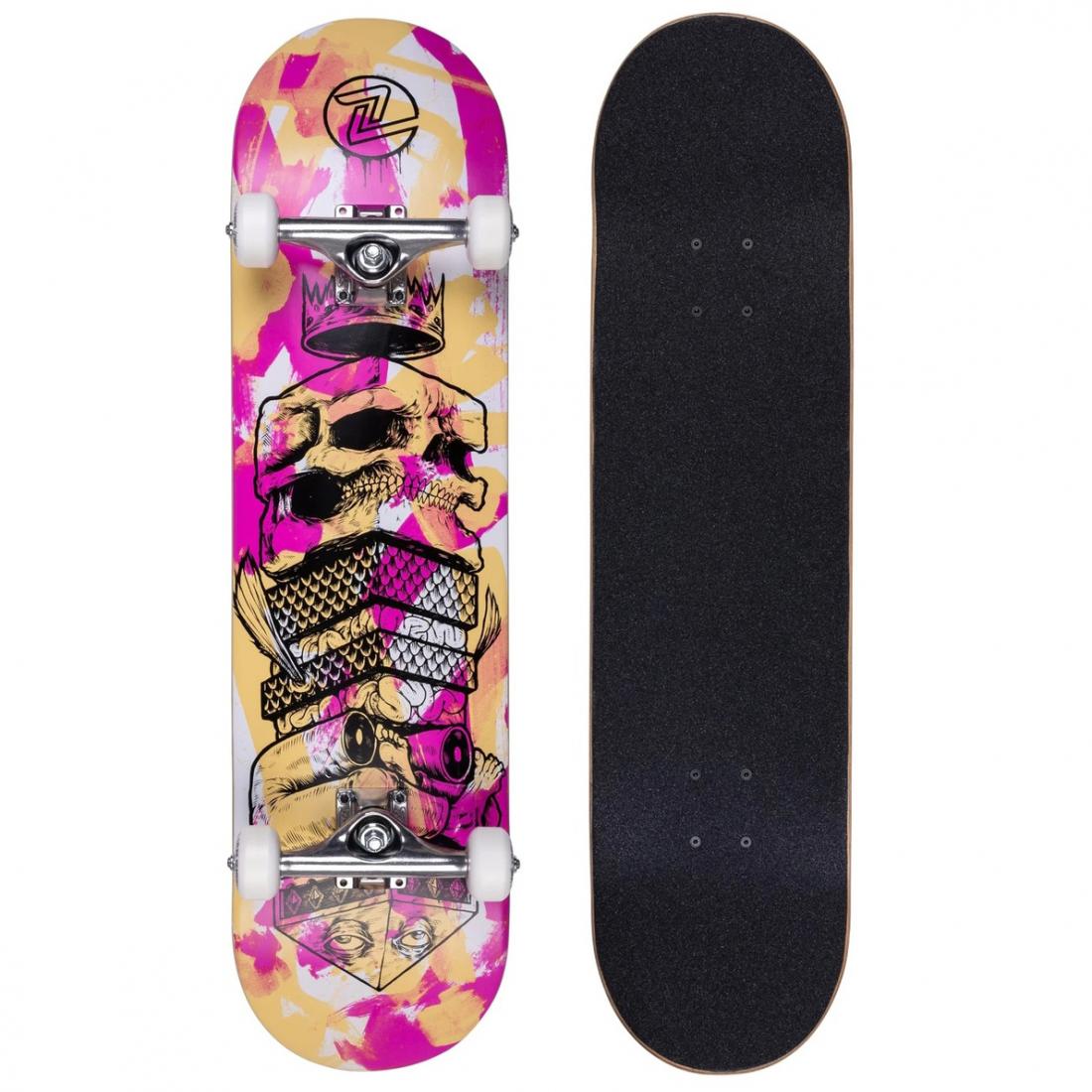 Комплект скейтборд TOTEM Z-Flex, цвет розовый, размер 8.25