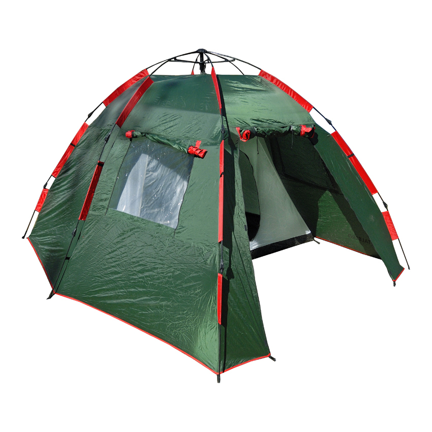 фото *палатка garda 4 зелёный talberg