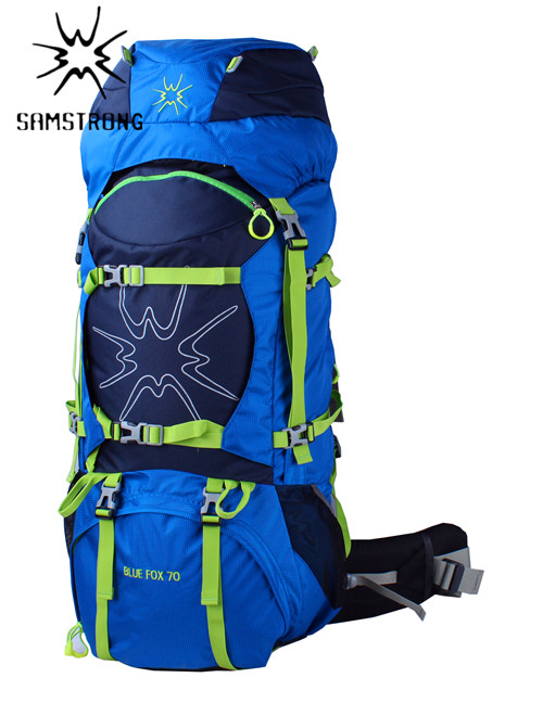 *Походный рюкзак B0075 BLUE FOX 70 GNU, цвет синий, размер 70