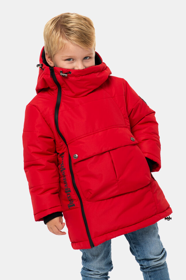 *Куртка мал арт. 13519 Talvi, цвет красный, размер 104/56