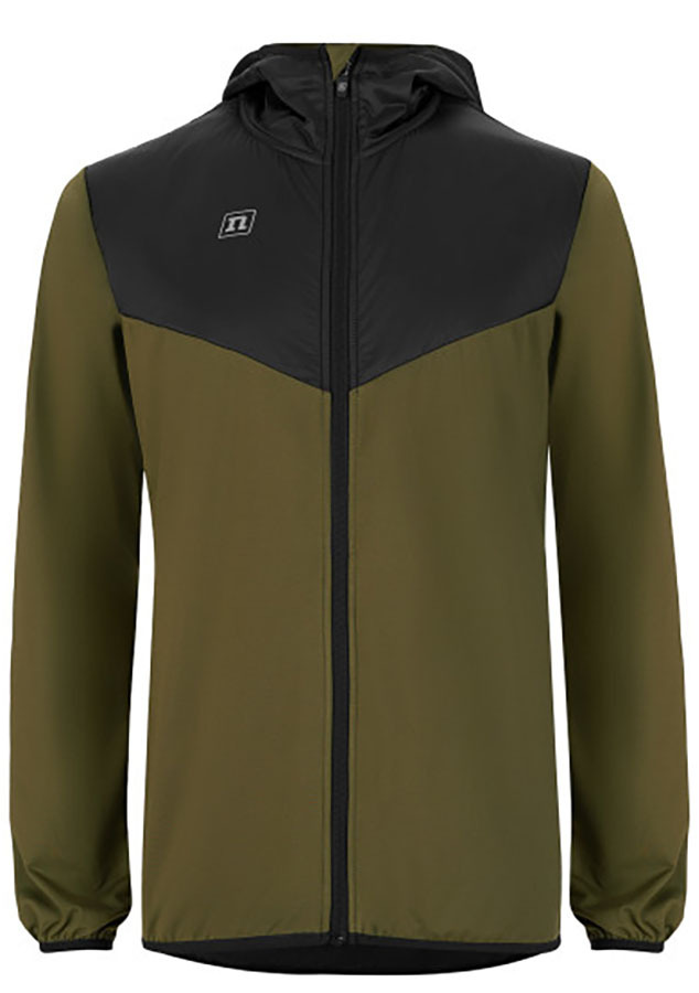 

*Куртка NONAME HYBRID RUN JERSEY 23 UX OLIVE/BLACK 2001654-0199, Темно-зеленый