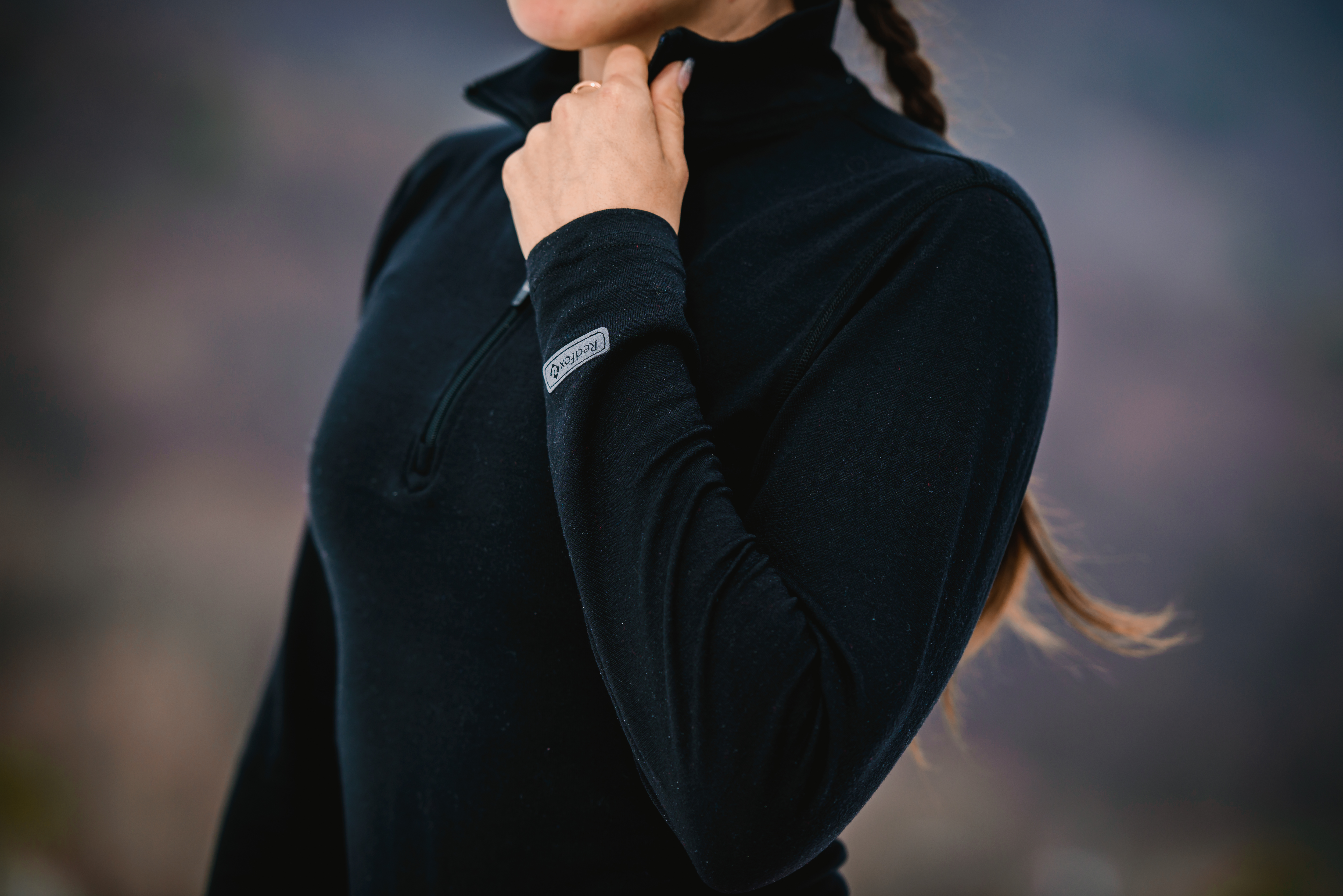 

Первый слой фуфайка с длинным рукавом Merino Warm Женская, Черный