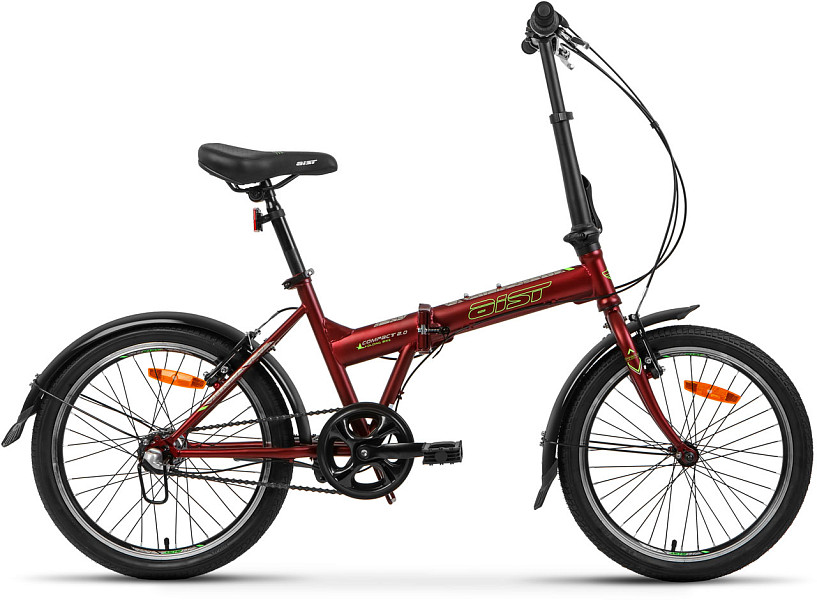 

*Велосипед AIST Compact 2.0 20 2024, Темно-красный, *Велосипед AIST Compact 2.0 20 2024