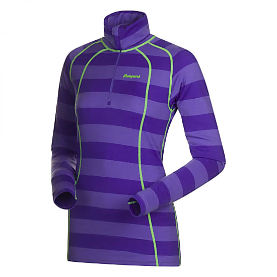 *Пуловер Fjellrapp Half Zip. жен Bergans, цвет фиолетовый, размер M