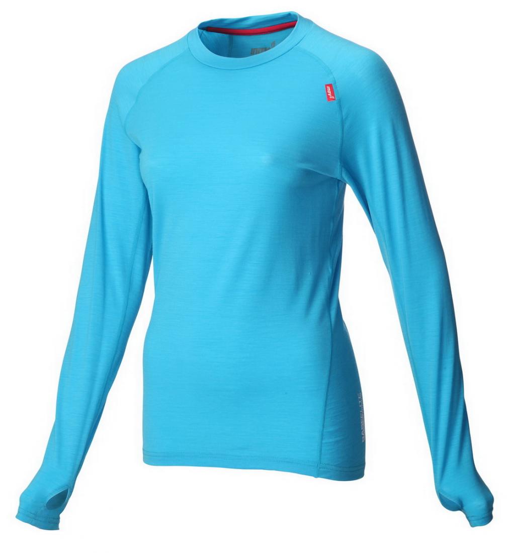 Футболка Base elite™ 125 merino LS W Inov-8, цвет голубой, размер XL