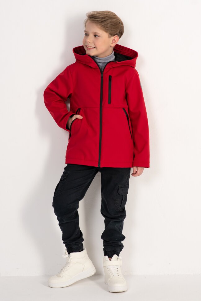 Куртка SoftShell детская Talvi, цвет красный, размер 134/68 - фото 1