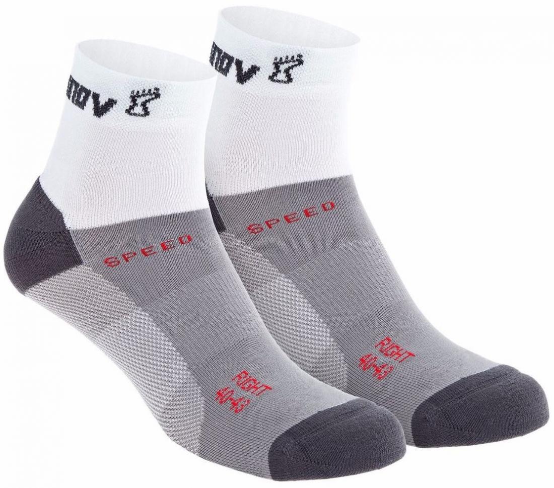 Носки Speed Sock Mid Inov-8, цвет белый, размер L - фото 1