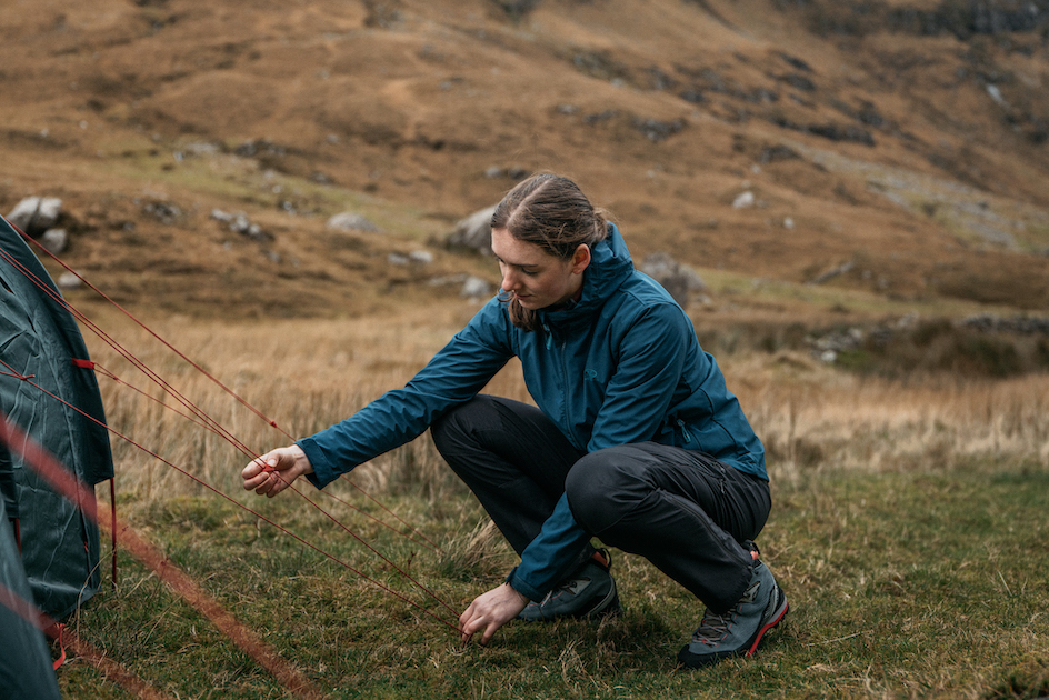 Турист в походе