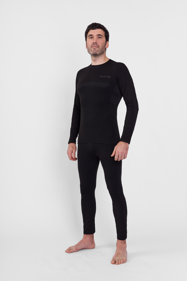 Первый слой кальсоны Active Seamless Мужские (S-M, 1000/черный, , , , , )